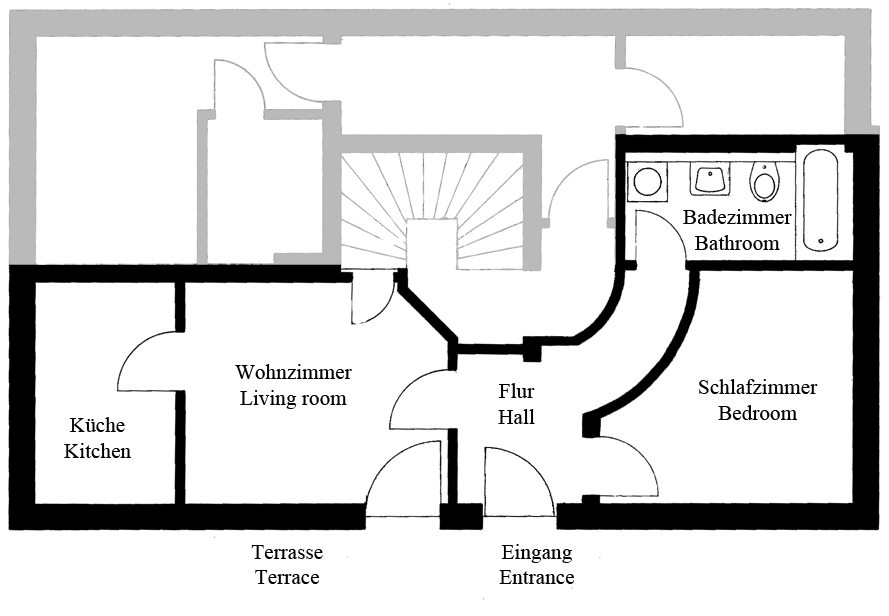 Grundriss der Ferienwohnung Wagner